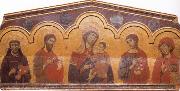 Guido da Siena Madonna and Child with Four Saints oil
